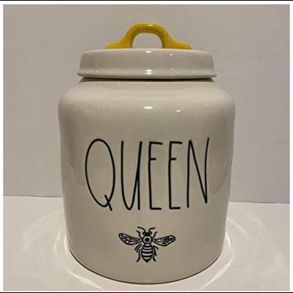 Rae Dunn QUEEN BEE Canister RARE